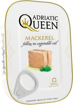 Adriatic Queen Mackerel Fillets In Vegetable Oil, 105G